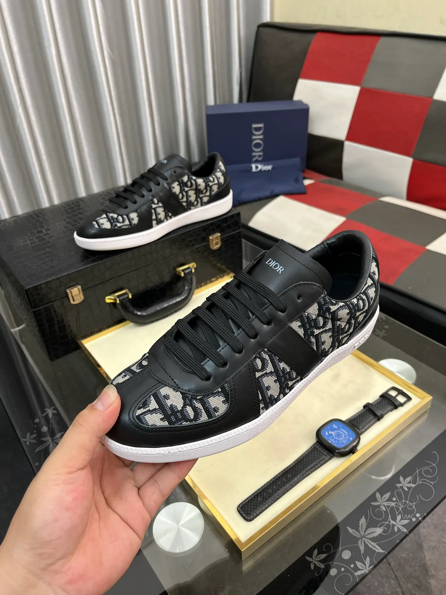 Men's Men's Shoes 💰400⌚️⌚️《Dior DIOR*》The latest and most popular casual shoes, top brand [seduce] luxury~purchase, top~quality. [Strong] The upper is made of imported breathable cowhide with material ➕ breathable sheepskin feet (•) and fine workmanship. Original stylish and stylish soft rubber wear-resistant outsole, light and comfortable on the foot, size: 38-442️⃣colors available